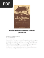 René Barrière et ses descendants québécois par Roland Barrière