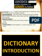 Dictionary Functions and Methods