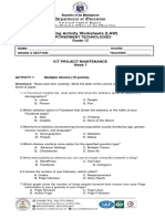 Department of Education: Learning Activity Worksheets (LAW)