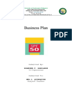 Business Plan: Dhandreb F. Sabularse