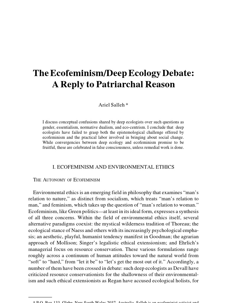 Ecofeminism and feminism image