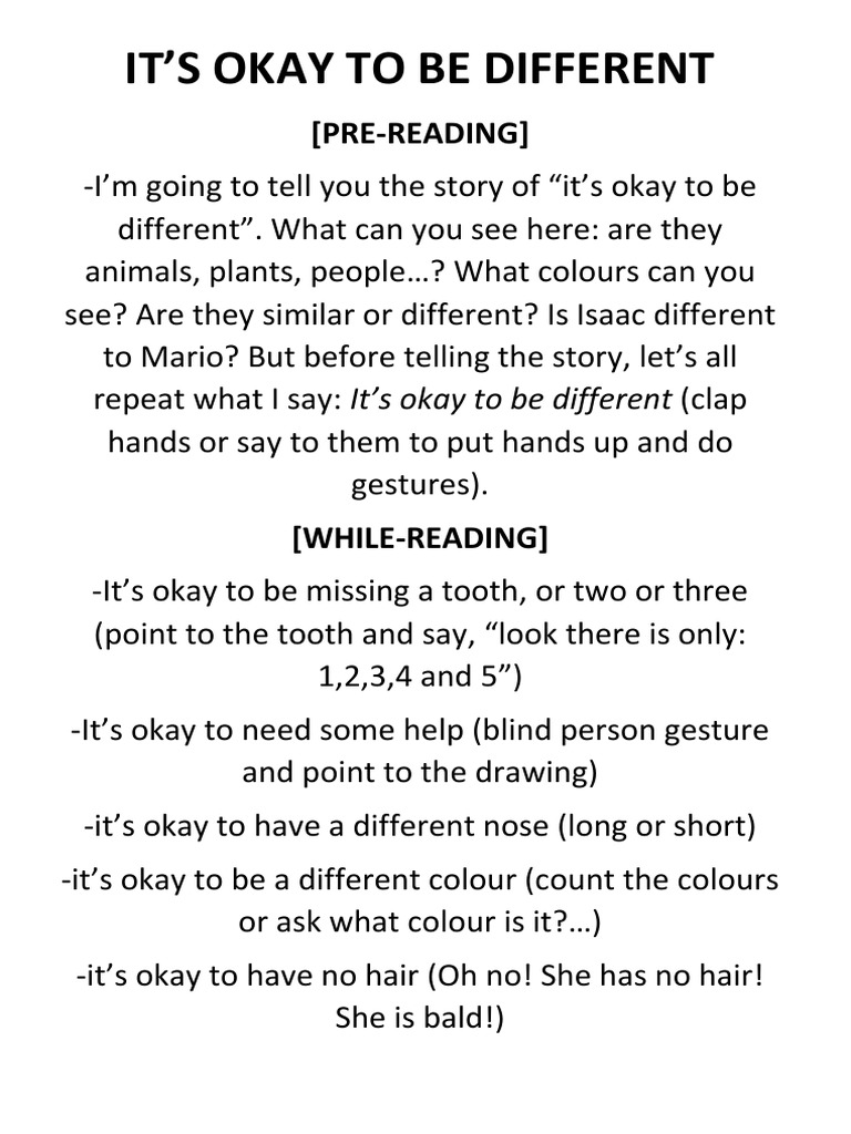 It's Okay Tale - Script | PDF | Foreign Language Studies