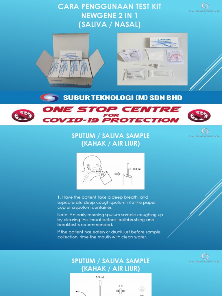 Cara Penggunaan Test Kit Saliva Dan Update My Sejahtera Others | PDF ...