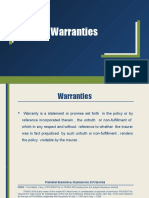 Warranties