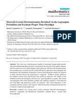 Mathematics: Maxwell-Lorentz Electrodynamics Revisited Via The Lagrangian Formalism and Feynman Proper Time Paradigm