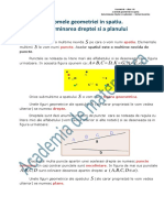 Determinarea Dreptei Si Planului Teoria