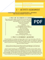 Chapter 2 - Activity/Assignment: 1. What Are The Branches of Accounting?