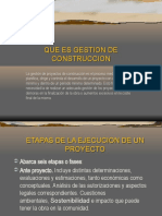 Que Es Gestion de Construccion