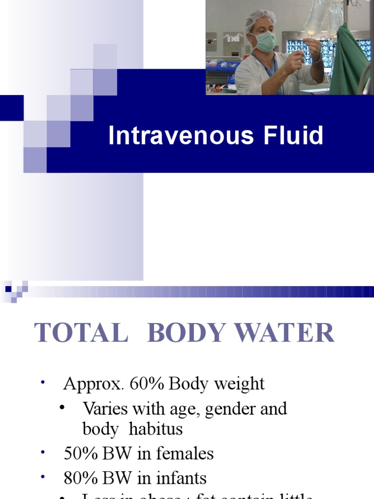 Intravenous Fluids PDF Saline (Medicine) Clinical Medicine
