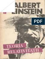 Albert Einstein-Teoria Relativitatii-Humanitas 1992