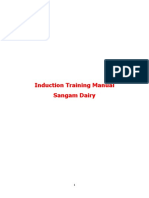 Induction Training Manual - Sangam Dairy