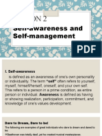 Lesson 2: Self-Awareness and Self-Management