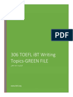 306 TOEFL iBT Writing Topics-GREEN FILE