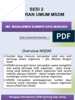 SESI 2. GAMBARAN UMUM MSDM