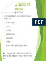 Programas de gestión ambiental: fichas de 3 programas en