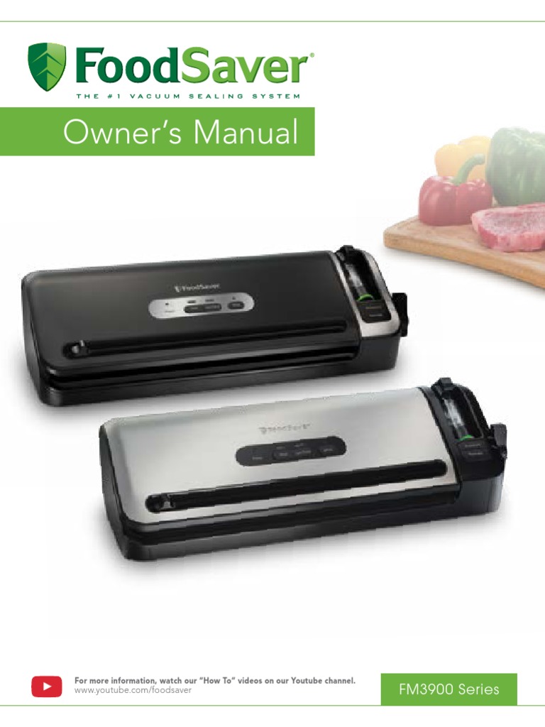 Food Saver FM3000 Series 2 1 Vacuum Sealer Manual PDF Ac Power