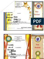 Award Certificates EDITABLE