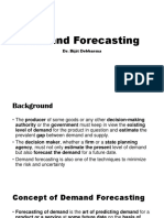 Demand Forecasting: Dr. Bijit Debbarma