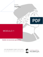 Modulo 1 - Uds 1 y 2 Gestión de Lecciones Aprendidas