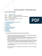 Module 5 - Communication, Requisitioning and Reporting: New Era University