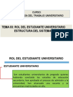 Rol Del Estudiante - Estructura Del Sistema Educativo