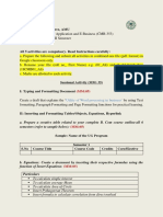 2021 Sessional Activities