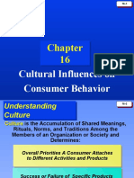 Cultural Influences on Consumer Behavior Chapter Explains Key Concepts