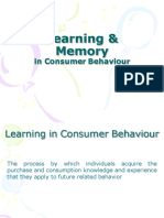 2 - Learning in Consumer Behaviour
