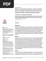 Malaria Prevention Practices and Associated Factors Among Households of Hawassa City Administration, Southern Ethiopia, 2020