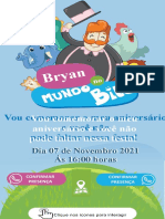 Bryan: Vou Comemorar o Meu Aniversário e Você Não Pode Faltar Nessa Festa!