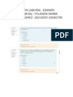 Examen 1er Parcial Segundo Semestre Legislacion Laboral - Contabilidad y Auditoria