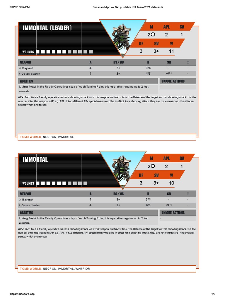 kill team data card sleeves Amazon.com: Warhammer 40,000: Kill Team