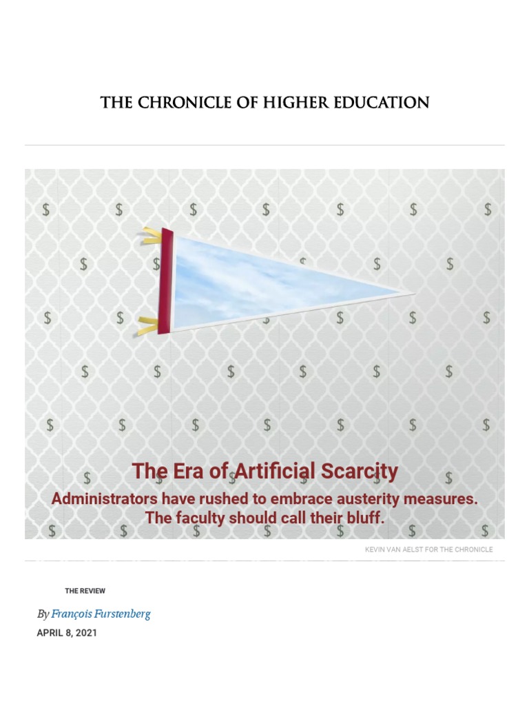 The Era of Artificial Scarcity CHE April2021 PDF Economies