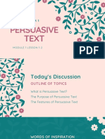 A - Persuasive Text