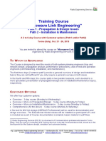 Training Course "Microwave Link Engineering": Path 1 - Propagation & Design Issues Path 2 - Installation & Maintenance