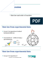 Rate Expression: - Rate Law and Order of Reaction