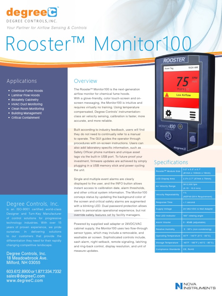 04 - Rooster-LCD-datasheet | PDF | Duct (Flow) | Computer Monitor