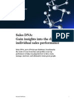 Sales DNA: Gain Insights Into The Drivers of Individual Sales Performance