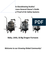 Mobile Glassblowing Studios' Dragon Furnace General Owner's Guide Standard W/ Proof of Air Safety Systems