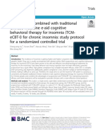 Acupuncture Combined With Traditional Chinese Medicine E-Aid Cognitive Behavioral Therapy For Insomnia