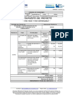 FGPR - 160 - 06 - Presupuesto Del Proyecto - Por Fase y Por Entregable