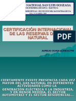 Certificacion Internacional de Las Reservas Del Gas Natural (Dr. Aurelio Ochoa)