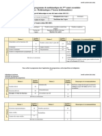 Répartition Du Programme de Mathématiques de 3ème Année Secondaire