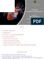 Fiziologia Sistemului Cardiovascular: Cursul 3 Bazele Fiziologice Ale Electrocardiografiei. Electrocardiograma Normală