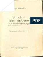 Friedrich, Hugo Structura Liricii Moderne