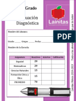 4to Grado - Evaluación Diagnóstica (2014-2015)