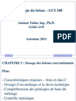 Chapitre 5 Dosage Des Bétons Conventionnels