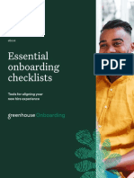 Essential Onboarding Checklists: Ebook