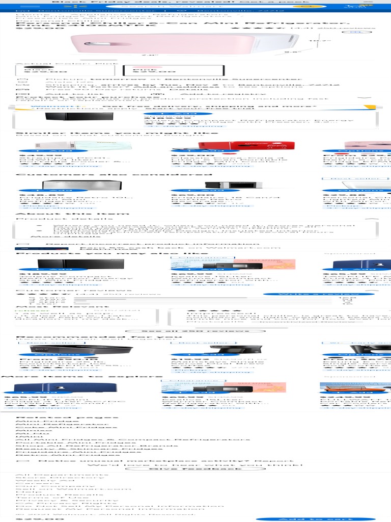 Personal Chiller 6Can Mini Refrigerator, Pink K4 PDF Refrigerator