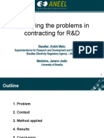R&D Contracting Constraints in the Brazilian Electricity Sector